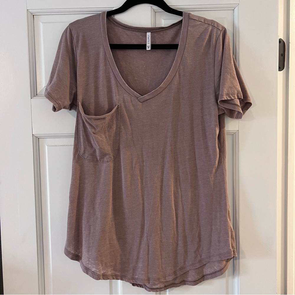 X Supply Mauve V-Neck T-Shirt